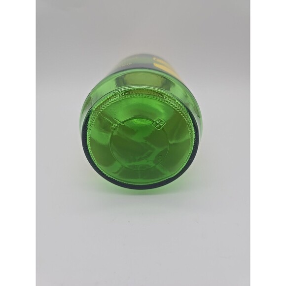 Vintage Anchor Hocking  Lemonade Jar Green Glass Painted Lemons  Screw On Lid - Picture 5 of 12